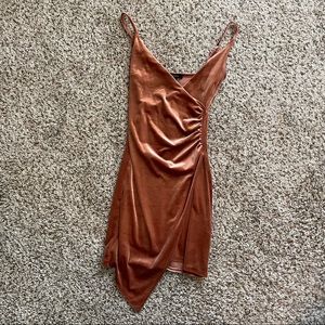 Mini velvet dress